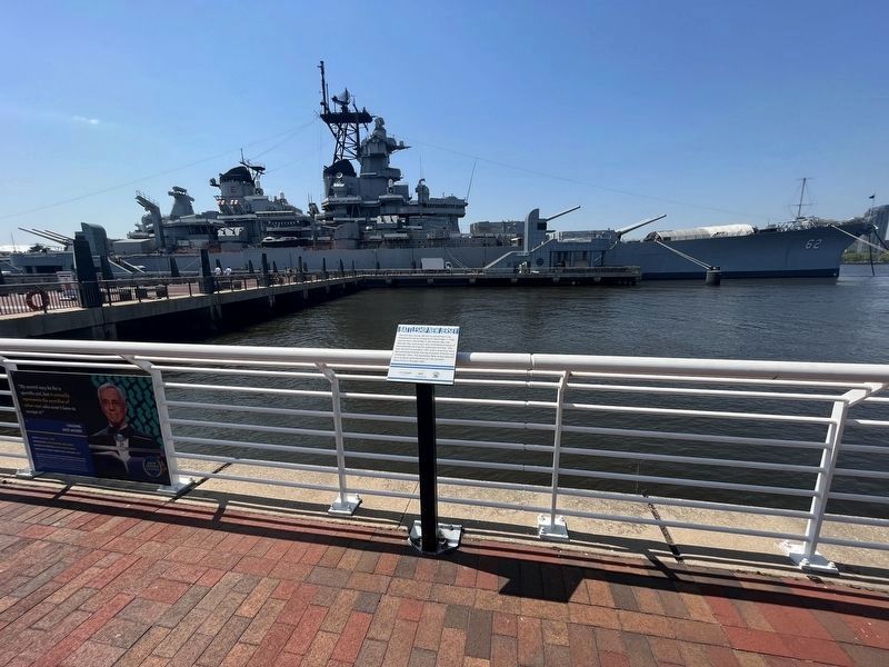 Battleship New Jersey Marker image. Click for full size.