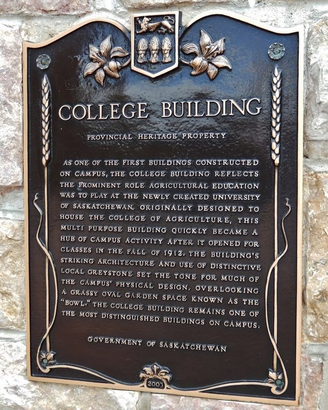College Building Marker image. Click for full size.