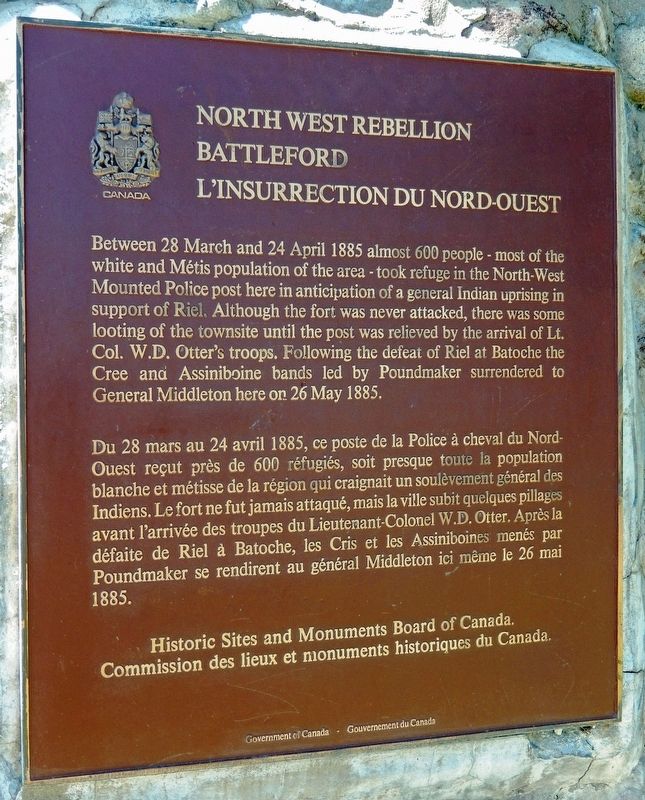 North West Rebellion Marker image. Click for full size.