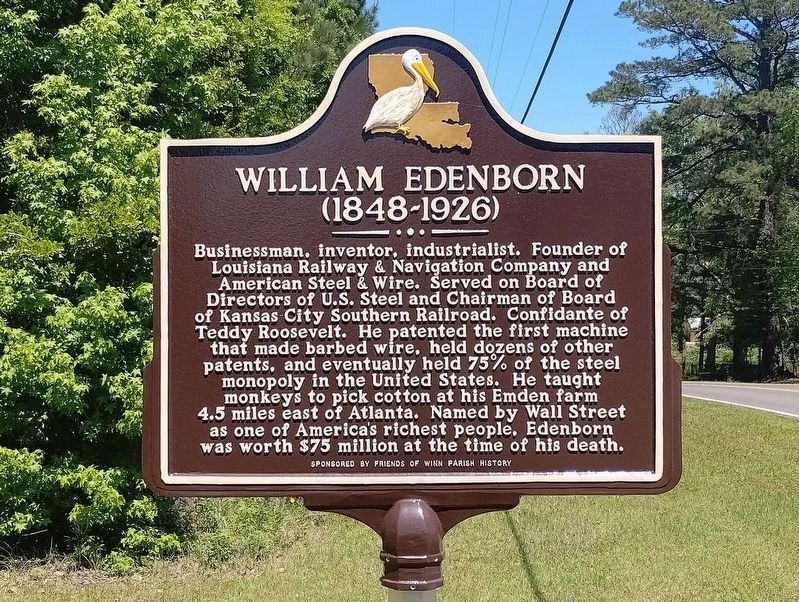 William Edenborn Marker image. Click for full size.