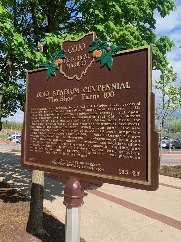 Ohio Stadium Centennial Marker image. Click for full size.