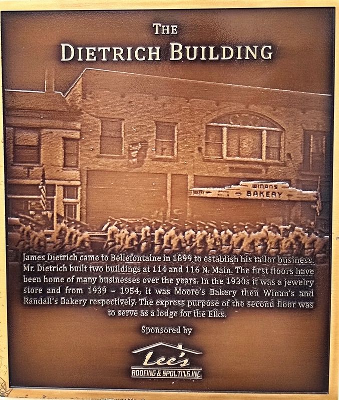 The Dietrich Building Marker. Click for full size. The Dietrich Building Marker image. Click for full size.