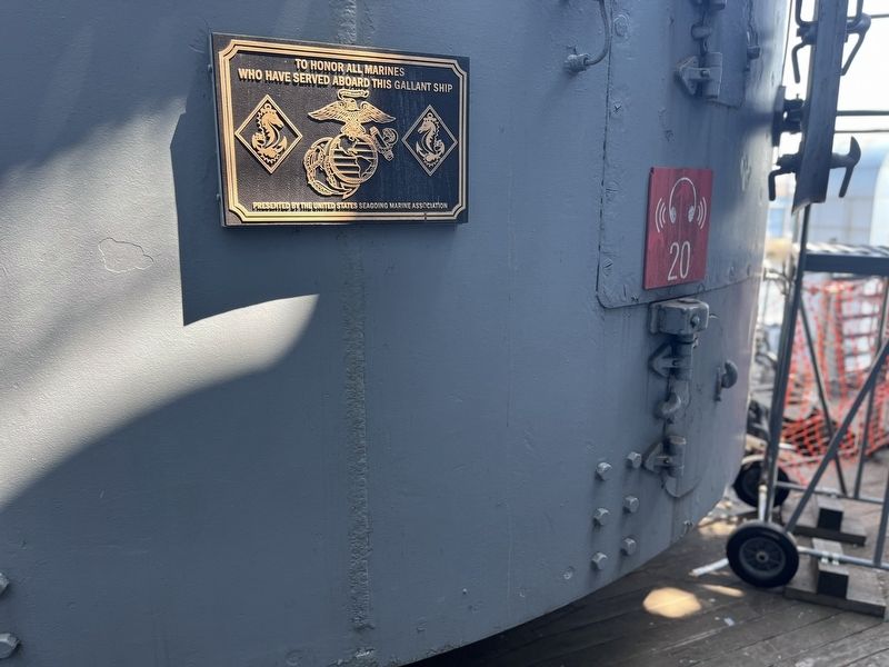 USS New Jersey Marine Memorial. Click for full size. USS New Jersey Marine Memorial image. Click for full size.