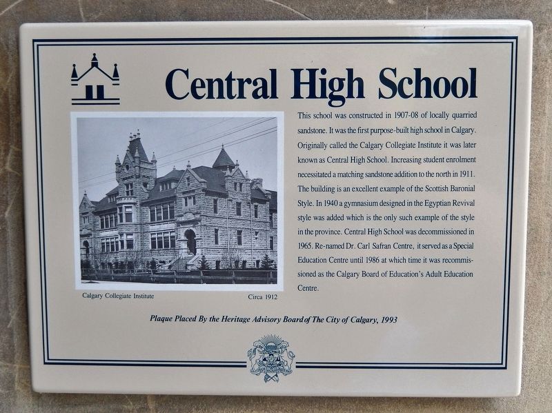 Central High School Marker. Click for full size. Central High School Marker image. Click for full size.