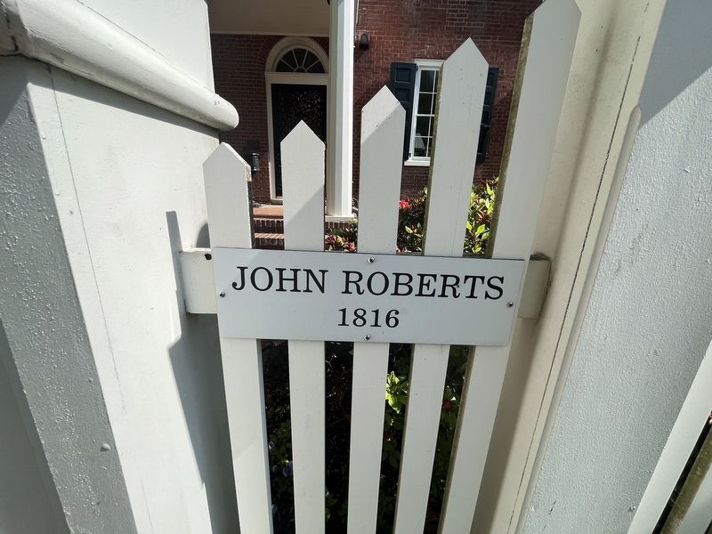 John Roberts House Marker image. Click for full size.