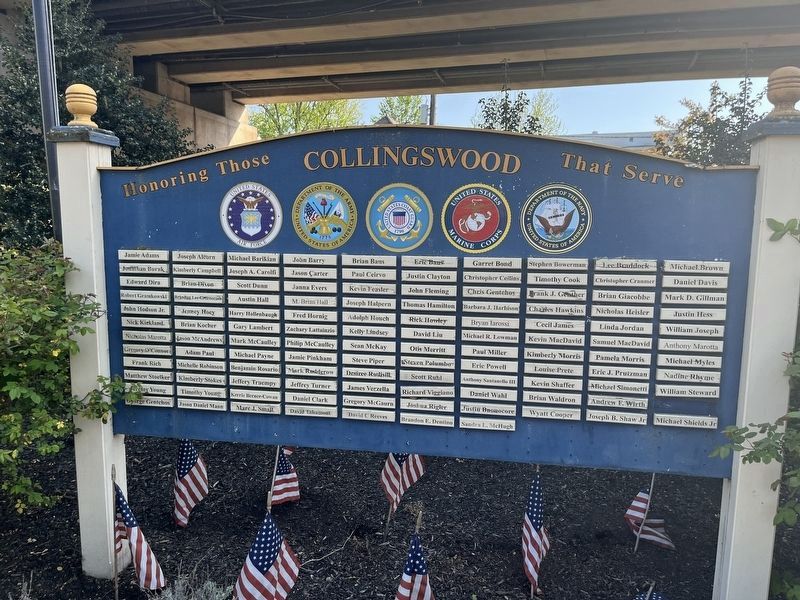 Collingswood Memorial. Click for full size. Collingswood Memorial image. Click for full size.
