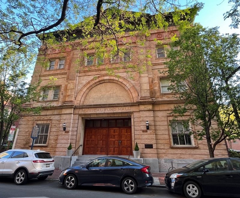 Musical Fund Hall. Click for full size. Musical Fund Hall image. Click for full size.