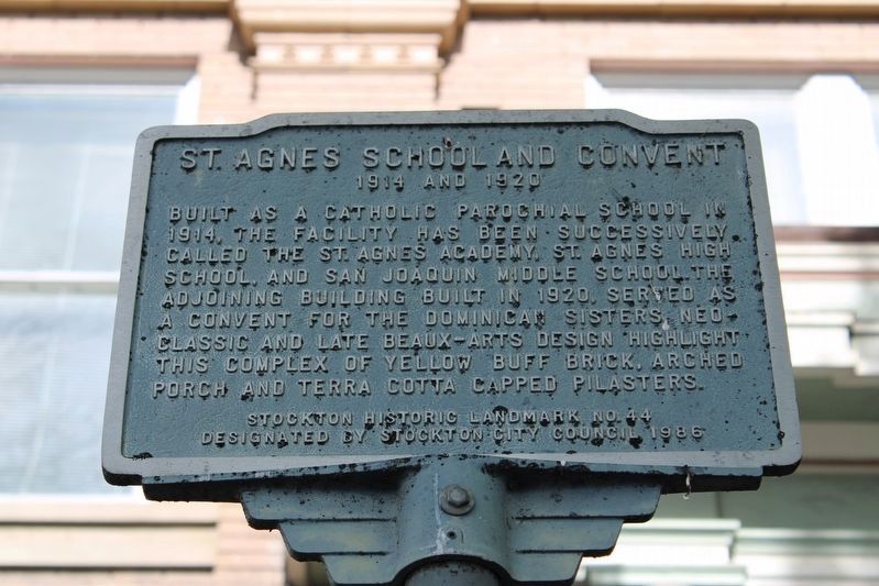 St. Agnes School and Convent Marker. Click for full size. St. Agnes School and Convent Marker image. Click for full size.