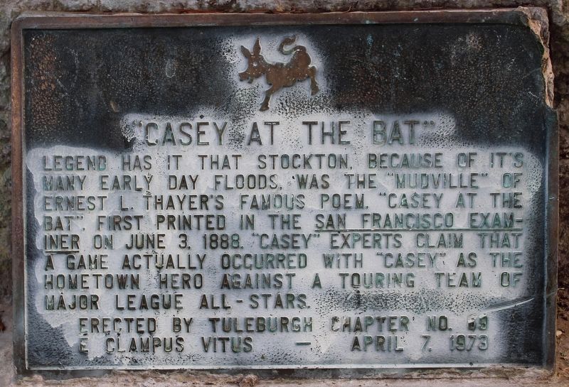 "Casey at the Bat" Marker image. Click for full size.