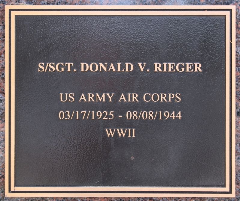 S/SGT. Donald V. Rieger image. Click for full size.