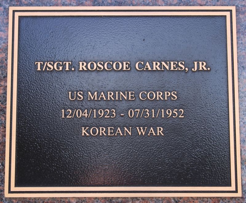 T/SGT. Roscoe Carnes, Jr. image. Click for full size.
