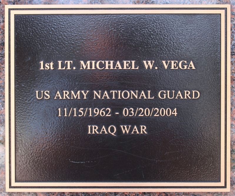 1st Lt. Michael W. Vega image. Click for full size.