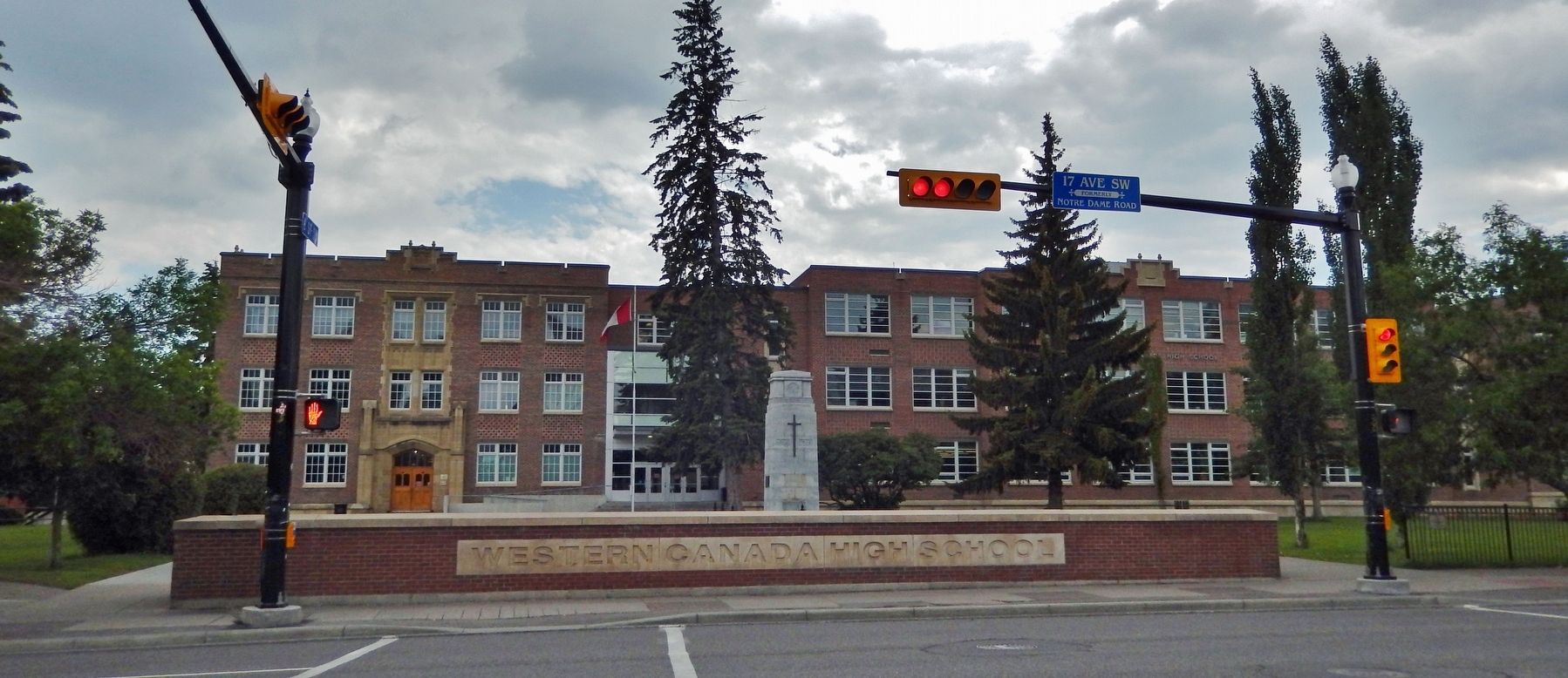 Western Canada High School (<i>north elevation</i>) image. Click for full size.