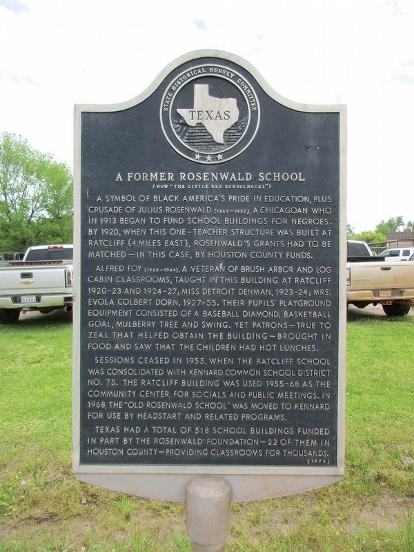 Former Rosenwald School Marker image. Click for full size.