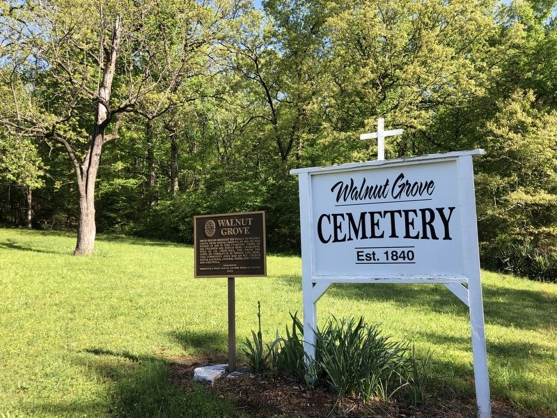 Walnut Grove Marker. Click for full size. Walnut Grove Marker image. Click for full size.