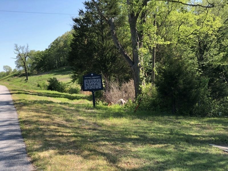 Pfeiffer Community Marker. Click for full size. Pfeiffer Community Marker image. Click for full size.