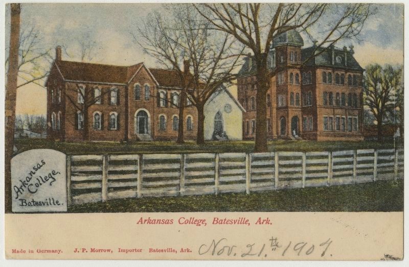 Original Arkansas College campus image. Click for full size.