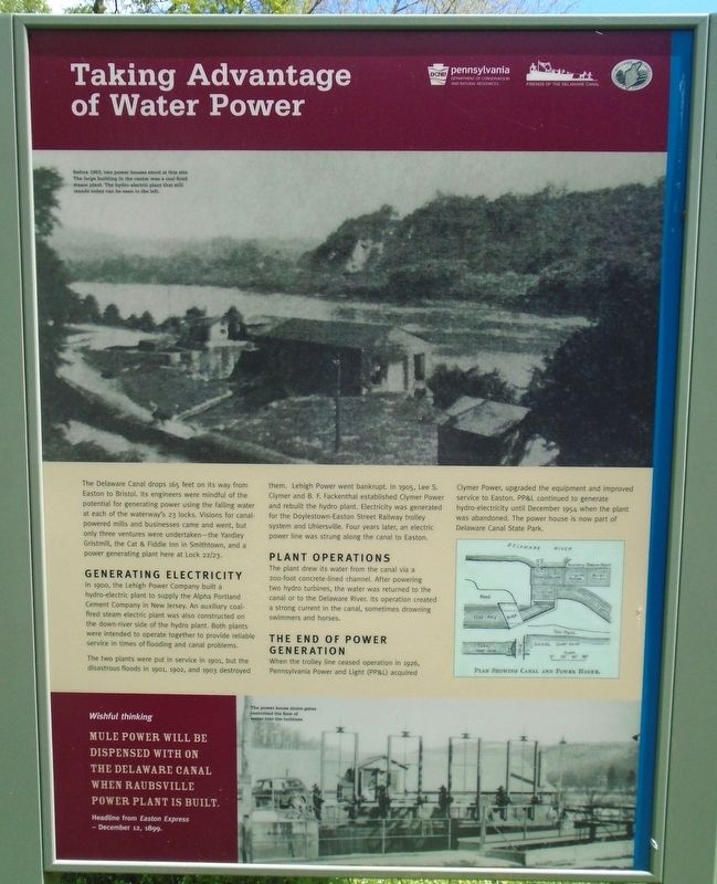 Taking Advantage of Water Power Marker image. Click for full size.
