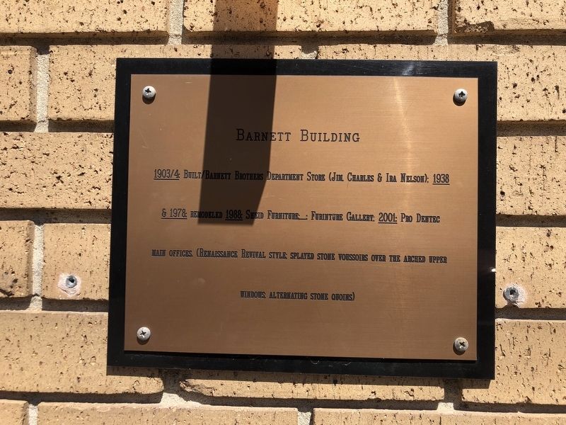 Barnett Building Marker image. Click for full size.