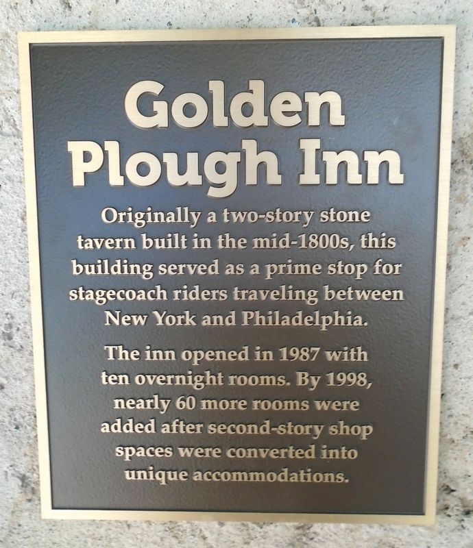 Golden Plough Inn Marker image. Click for full size.