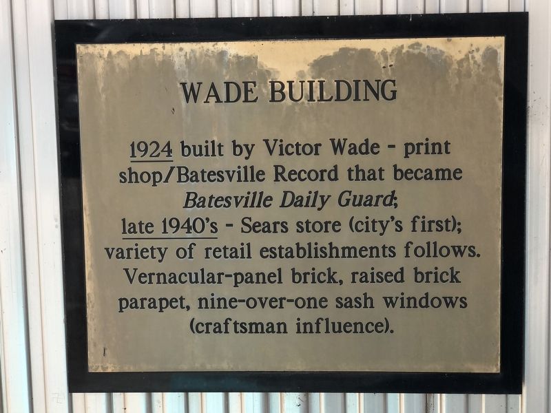 Wade Building Marker image. Click for full size.