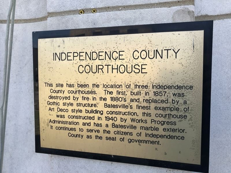 Independence County Courthouse Marker image. Click for full size.