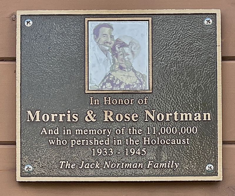 Morris & Rose Nortman Memorial Marker image. Click for full size.