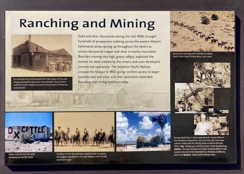 Ranching and Mining Marker. Click for full size. Ranching and Mining Marker image. Click for full size.