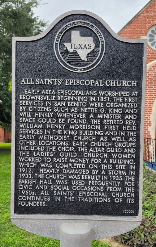 All Saints' Episcopal Church Marker image. Click for full size.