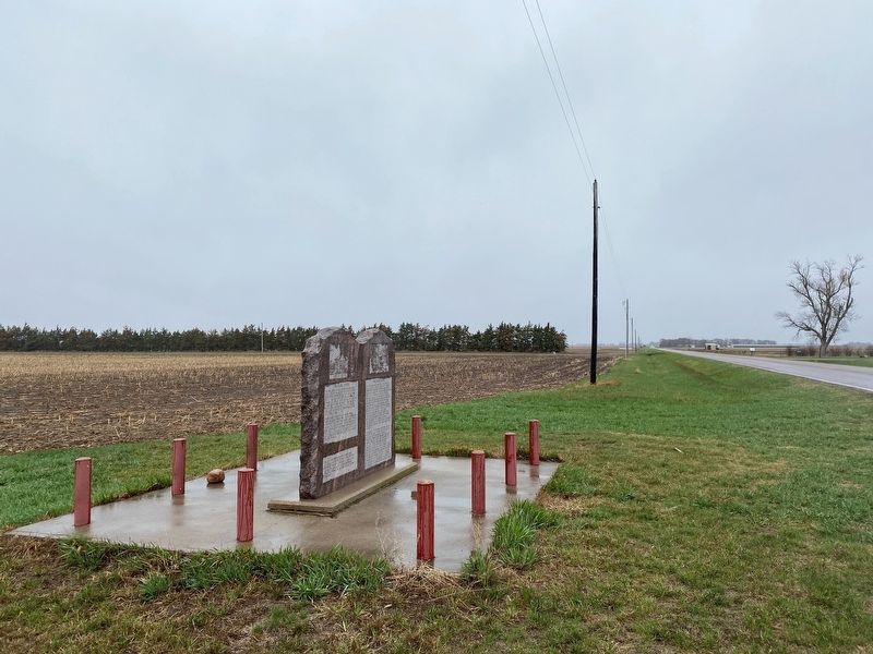 Dalesburg School / Dalesburg Village Marker, from the south. Click for full size. Dalesburg School / Dalesburg Village Marker, from the south image. Click for full size.