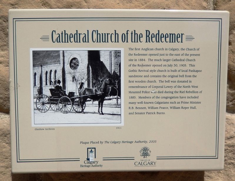 Cathedral Church of the Redeemer Marker. Click for full size. Cathedral Church of the Redeemer Marker image. Click for full size.