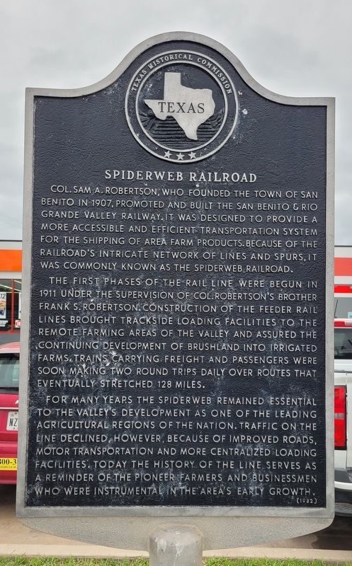 Spiderweb Railroad Marker image. Click for full size.