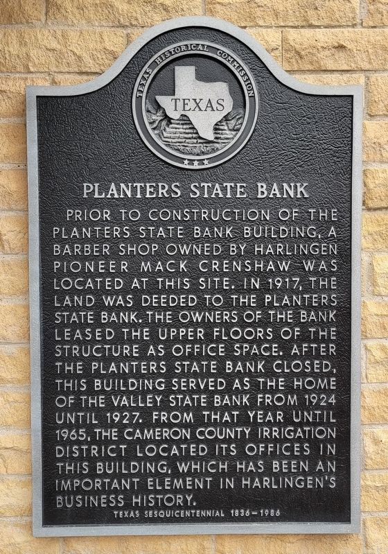 Planters State Bank Marker image. Click for full size.