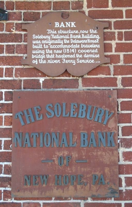 Solebury National Bank Marker image. Click for full size.