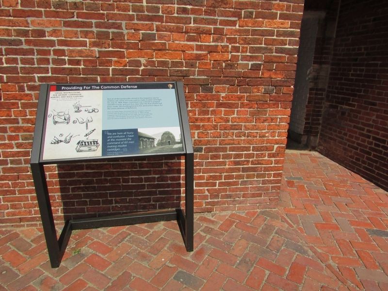 Providing For The Common Defense Marker image. Click for full size.