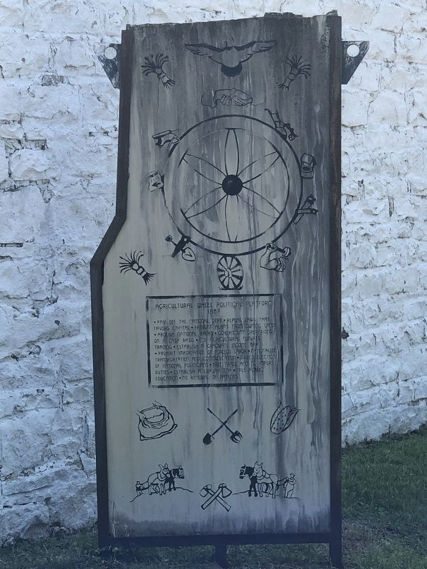 Agricultural Wheel Political Platform 1887 Marker image. Click for full size.
