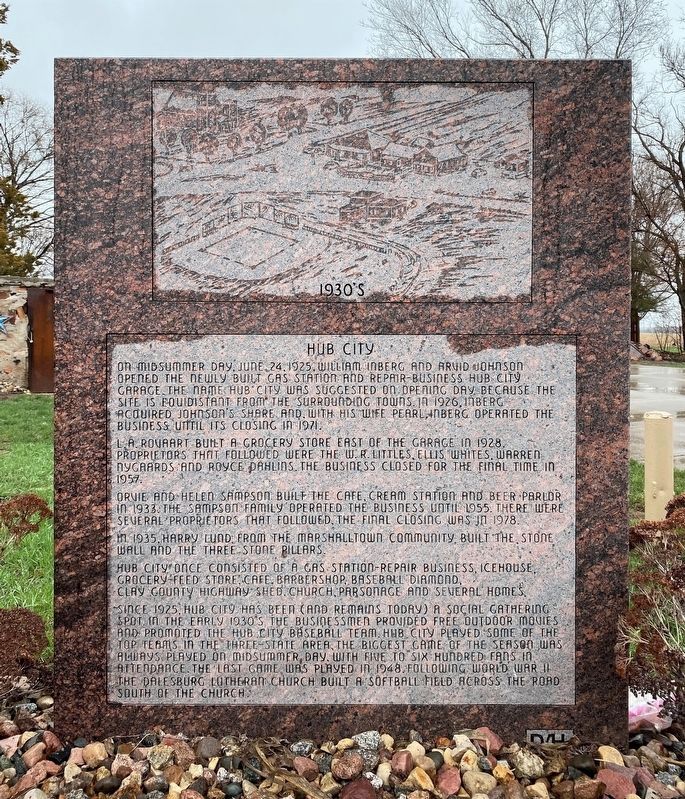 Hub City Marker. Click for full size. Hub City Marker image. Click for full size.