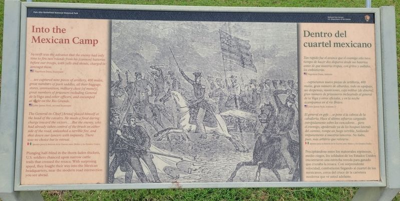 Into the Mexican Camp Marker image. Click for full size.