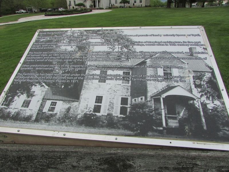 Sandy Point Farmhouse - Circa 1815 Marker. Click for full size. Sandy Point Farmhouse - Circa 1815 Marker image. Click for full size.