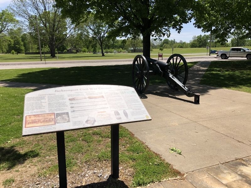 Jacksonport Civil War Cannon Marker image. Click for full size.