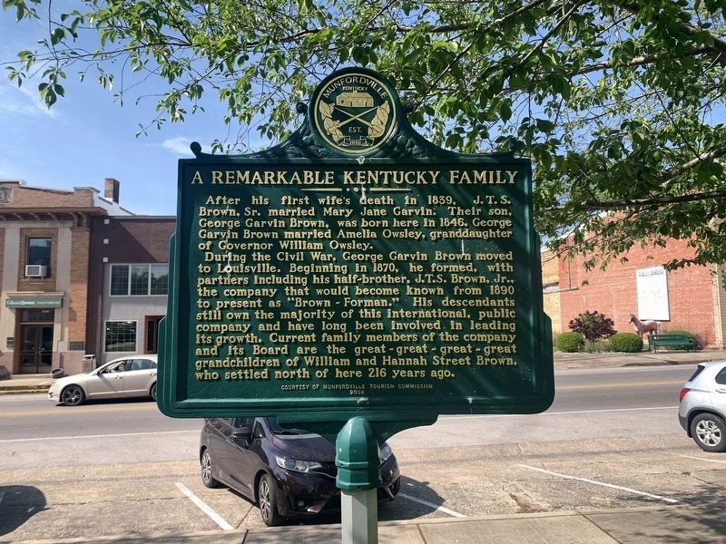 A Remarkable Kentucky Family Marker Side 2 image. Click for full size.