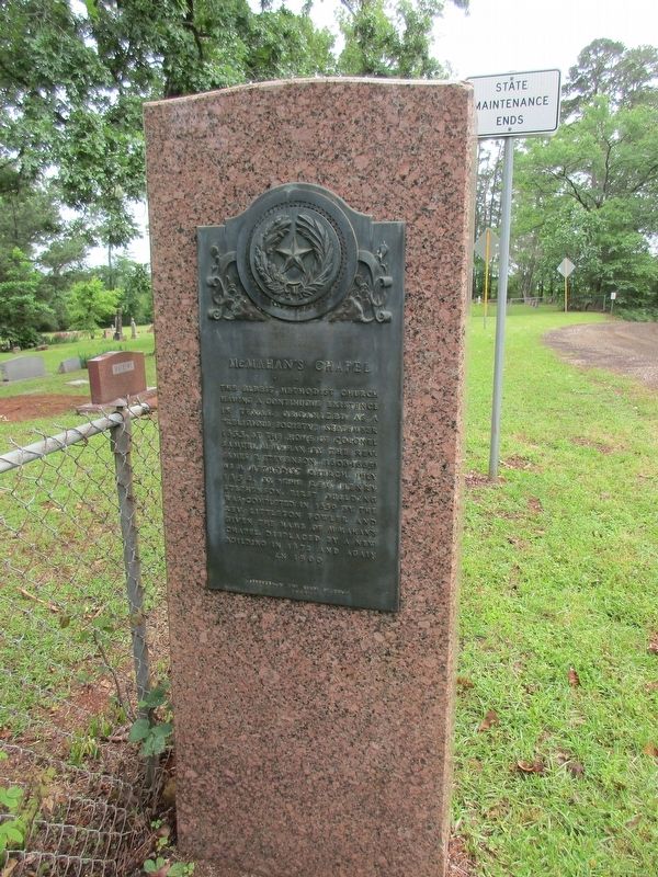 McMahan's Chapel Marker image. Click for full size.