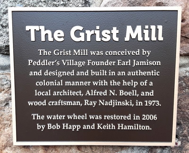 The Grist Mill Marker image. Click for full size.