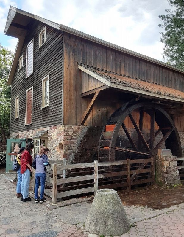 The Grist Mill and Marker image. Click for full size.