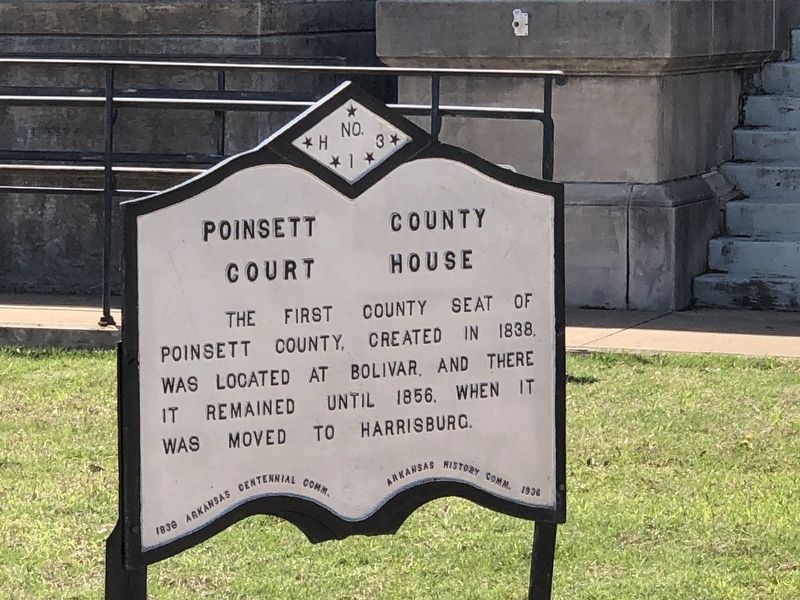 Poinsett County Court House Marker image. Click for full size.