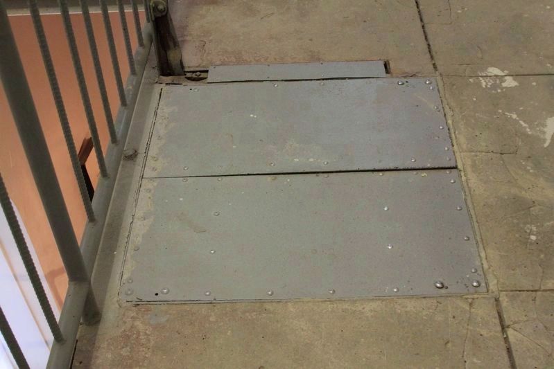 Trap door for hangings. Click for full size. Trap door for hangings image. Click for full size.