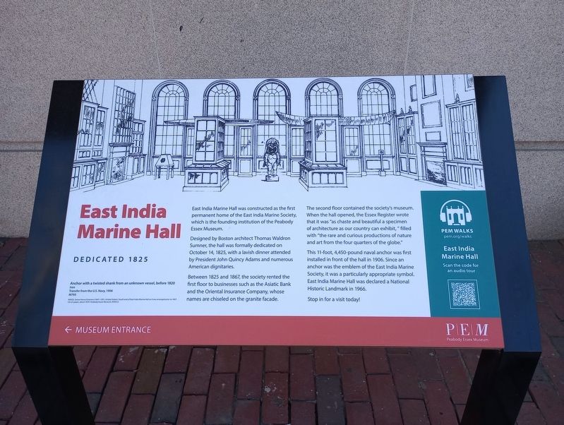 East India Marine Hall Marker image. Click for full size.