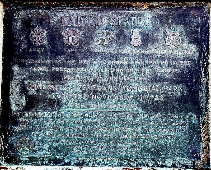 Veterans Memorial Marker. Click for full size. Veterans Memorial Marker image. Click for full size.