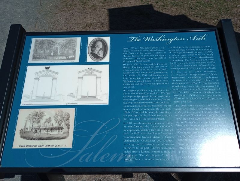 The Washington Arch Marker image. Click for full size.