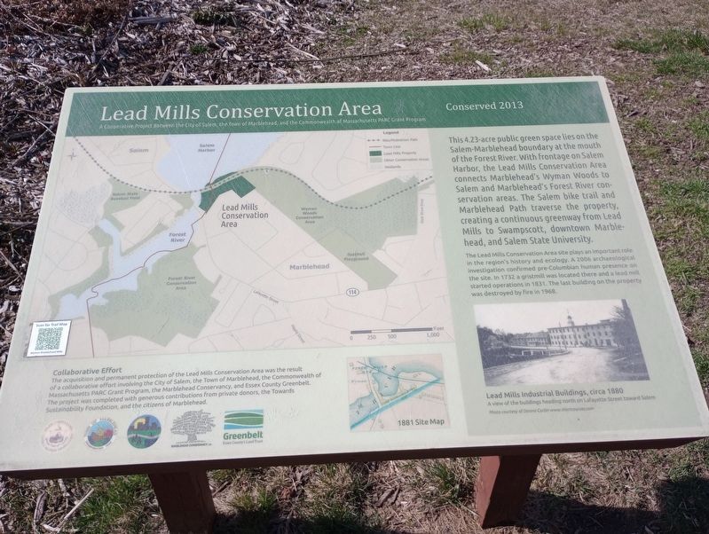 Lead Mills Conservation Area Marker image. Click for full size.